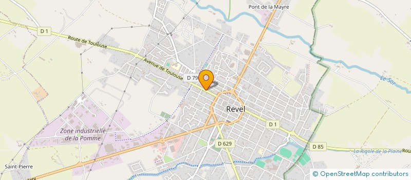 localisation de l'entreprise MONSIEUR JACQUES CROUX  REVEL