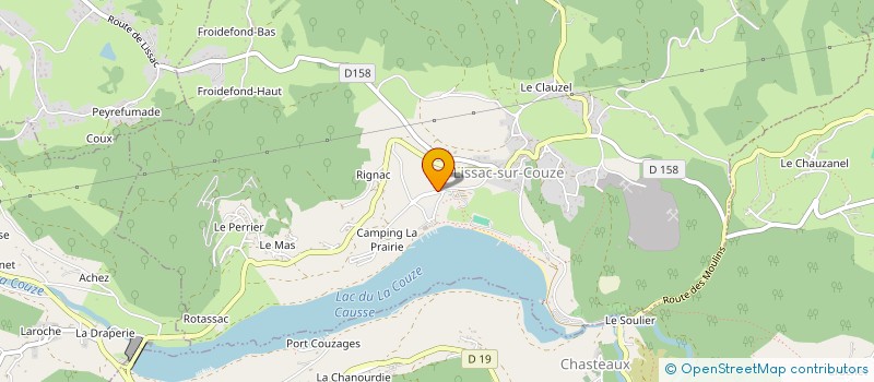 localisation de l'entreprise MONSIEUR JACQUES CROUZEL  LISSAC-SUR-COUZE