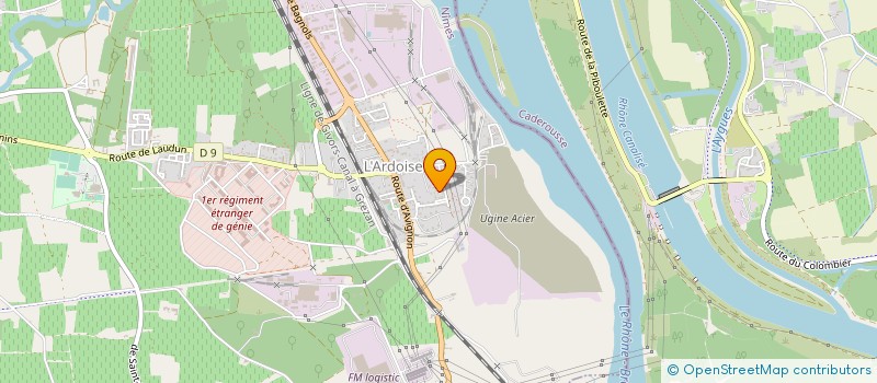 localisation de l'entreprise MONSIEUR JACQUES CROUZET  LAUDUN-L'ARDOISE