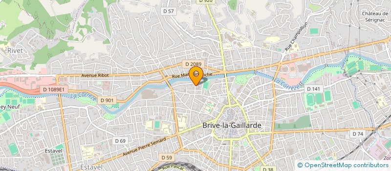 localisation de l'entreprise MONSIEUR JACQUES CROZAT  BRIVE-LA-GAILLARDE