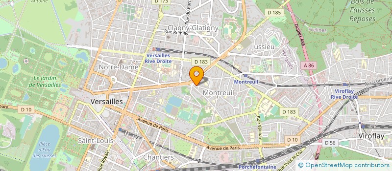 localisation de l'entreprise MONSIEUR JACQUES D'ALBIGUAC à VERSAILLES