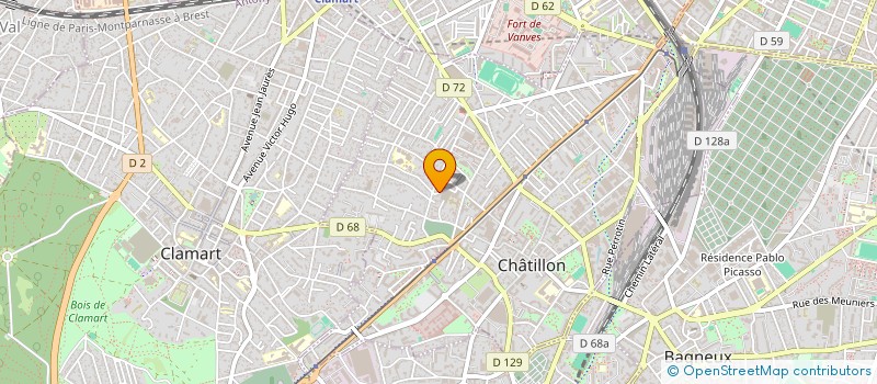 localisation de l'entreprise MONSIEUR JACQUES D'ANDREA  CHATILLON