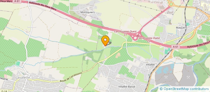 localisation de l'entreprise MONSIEUR JACQUES D'ESPEZEL DE ROQUETAILLADE  CARCASSONNE