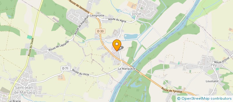 localisation de l'entreprise MONSIEUR JACQUES DA SILVA  JOSSE