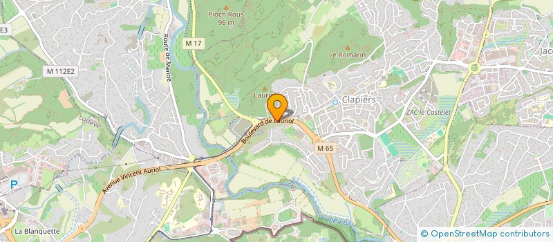 localisation de l'entreprise MONSIEUR JACQUES DAINAT  CLAPIERS