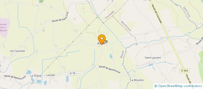 localisation de l'entreprise MONSIEUR JACQUES DAL-PRA  BIOULE