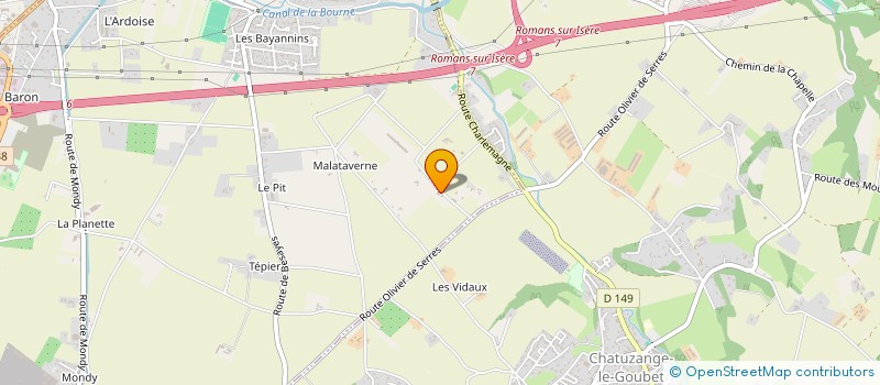 localisation de l'entreprise MONSIEUR JACQUES DAMIRON à CHATEAUNEUF-SUR-ISERE