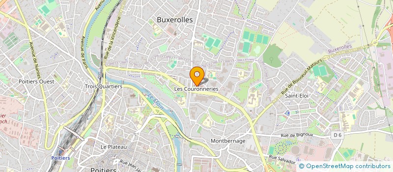localisation de l'entreprise MONSIEUR JACQUES DAMOUR à POITIERS