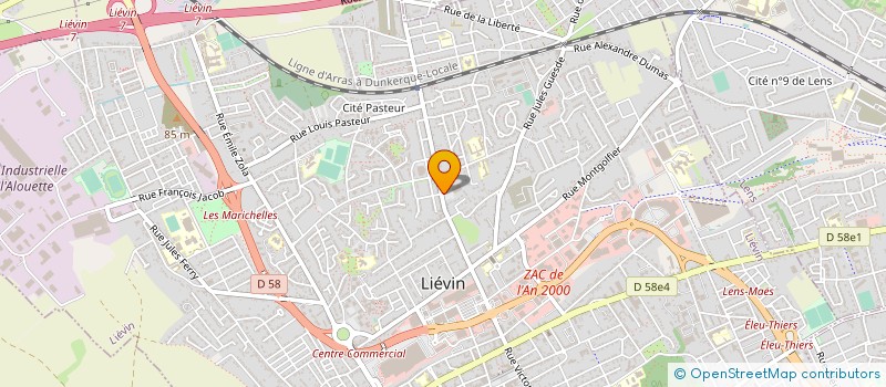 localisation de l'entreprise MONSIEUR JACQUES DANCOISNE à LIEVIN