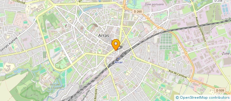 localisation de l'entreprise MONSIEUR JACQUES DANEL à ARRAS