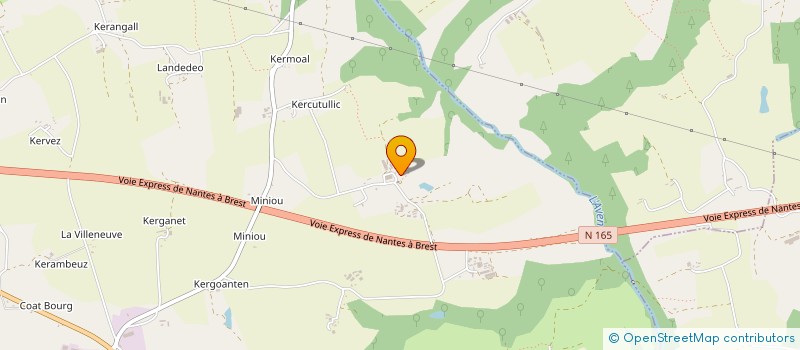 localisation de l'entreprise MONSIEUR JACQUES DANIELOU  PONT-AVEN