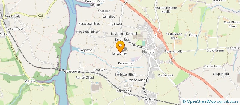 localisation de l'entreprise MONSIEUR JACQUES DANIELOU à HENVIC