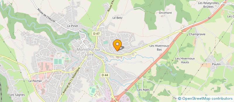 localisation de l'entreprise MONSIEUR JACQUES DANTHONY ROMEUF  MONISTROL-SUR-LOIRE