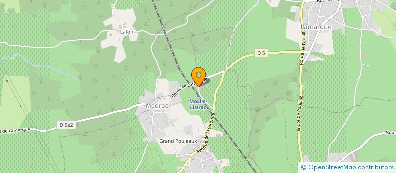 localisation de l'entreprise MONSIEUR JACQUES DARRIET  LISTRAC-MEDOC