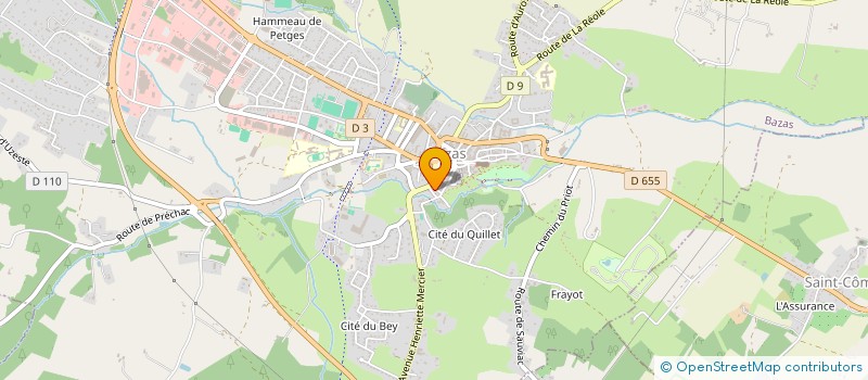 localisation de l'entreprise MONSIEUR JACQUES DARTIAILH  BAZAS