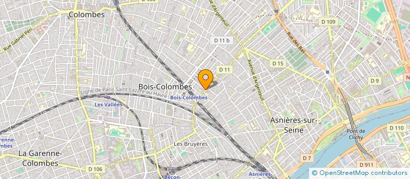 localisation de l'entreprise MONSIEUR JACQUES DARTOUX à BOIS-COLOMBES