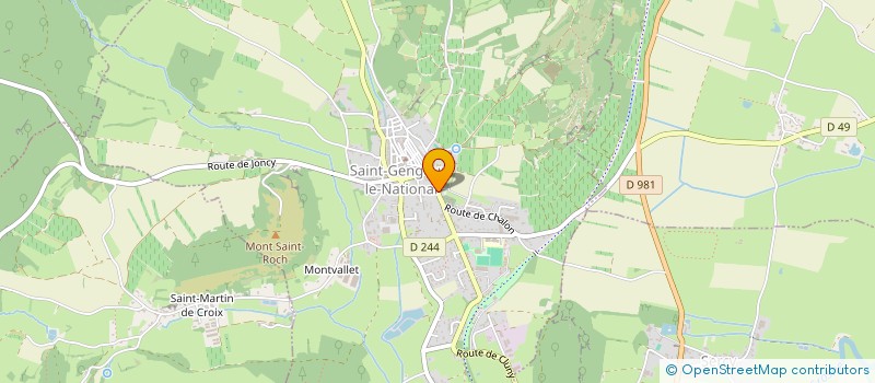 localisation de l'entreprise MONSIEUR JACQUES DAUDEY  GERMAGNY