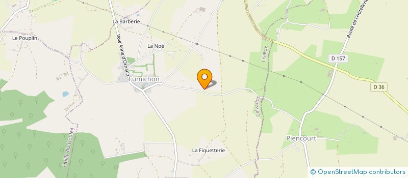 localisation de l'entreprise MONSIEUR JACQUES DAUFRESNE  FUMICHON