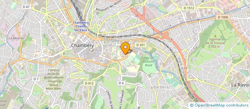 localisation de l'entreprise MONSIEUR JACQUES DAUGERON à CHAMBERY