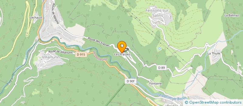 localisation de l'entreprise MONSIEUR JACQUES DAVALLON à MOUTIERS