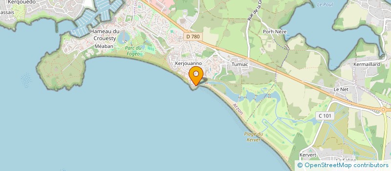localisation de l'entreprise MONSIEUR JACQUES DAVID à ARZON