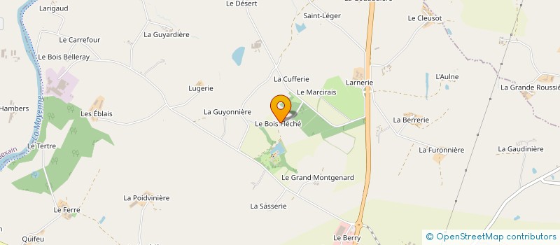 localisation de l'entreprise MONSIEUR JACQUES DE BAGLION DE LA DUFFERIE à ANGERS