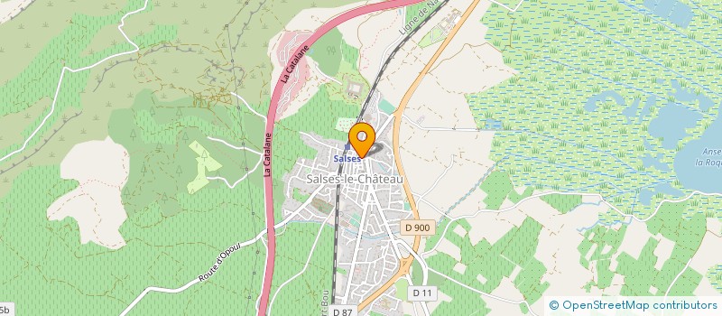 localisation de l'entreprise MONSIEUR JACQUES DE BATTISTI  SALSES-LE-CHATEAU