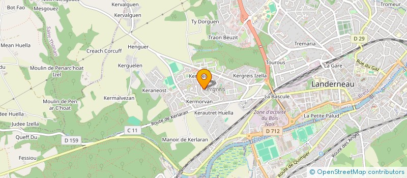 localisation de l'entreprise MONSIEUR JACQUES DE L ESTANG DU RUSQUEC  LA MARTYRE