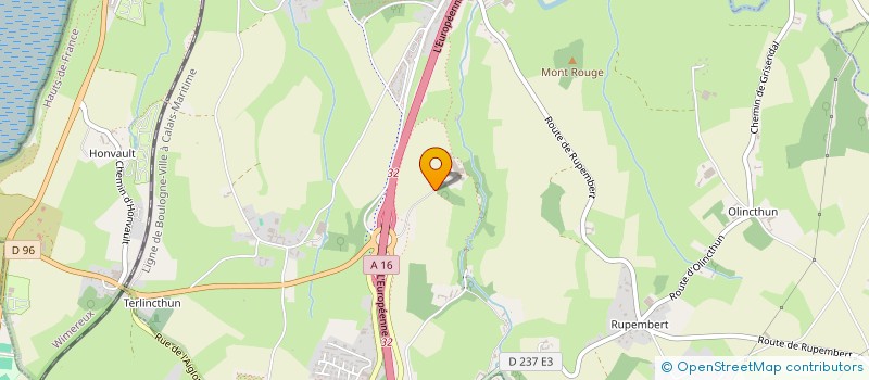 localisation de l'entreprise MONSIEUR JACQUES DE LA GORGUE DE ROSNY  WIMILLE