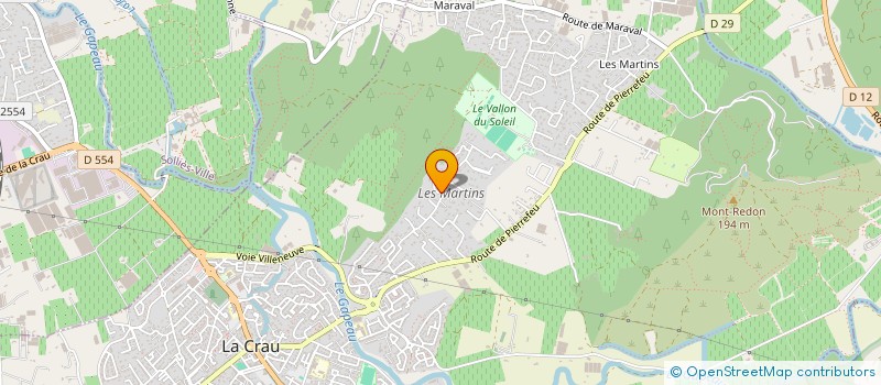 localisation de l'entreprise MONSIEUR JACQUES DE LACRETELLE  LA CRAU