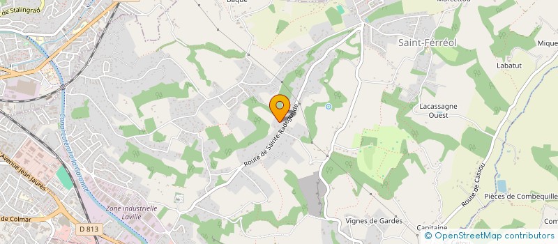 localisation de l'entreprise MONSIEUR JACQUES DE LATOUR  BON-ENCONTRE