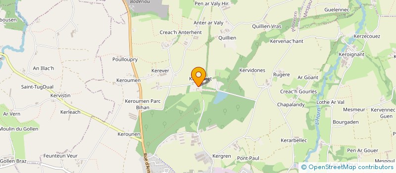 localisation de l'entreprise MONSIEUR JACQUES DE MENOU  PLOUVORN