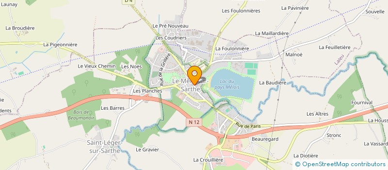 localisation de l'entreprise MONSIEUR JACQUES DE MOOR à LE MELE-SUR-SARTHE