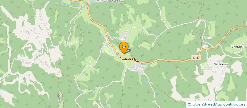 localisation de l'entreprise MONSIEUR JACQUES DE SAINT EXUPERY DE CASTILLON  SAINT-ANDRE-D'ALLAS