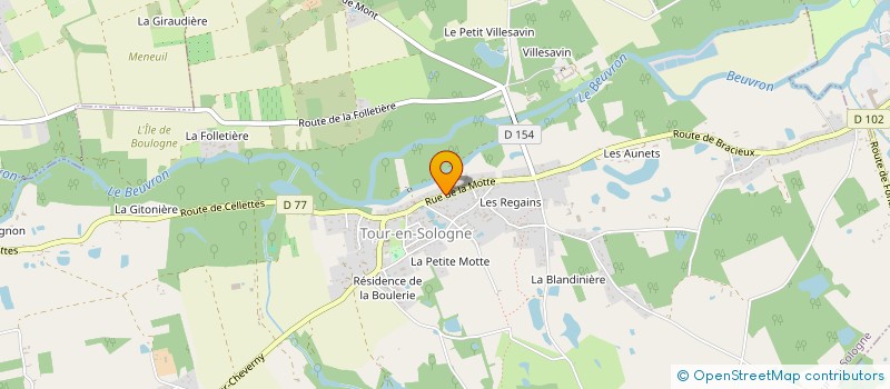 localisation de l'entreprise MONSIEUR JACQUES DE WANDEL  TOUR-EN-SOLOGNE