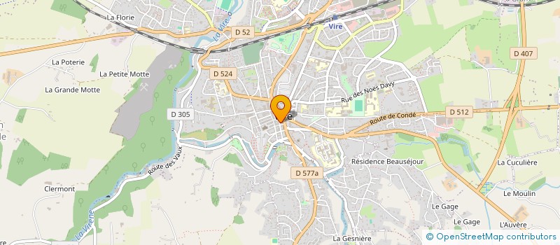 localisation de l'entreprise MONSIEUR JACQUES DE WAZIERES  VIRE-NORMANDIE