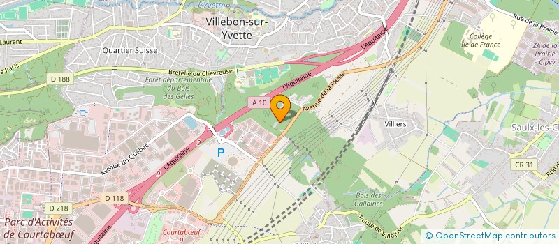 localisation de l'entreprise MONSIEUR JACQUES DEBARRE  VILLEBON-SUR-YVETTE