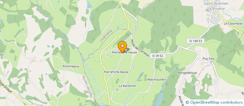 localisation de l'entreprise MONSIEUR JACQUES DEBET  SAINT-BONNET-LA-RIVIERE