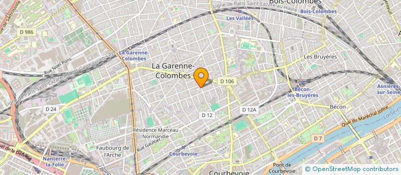 localisation de l'entreprise MONSIEUR JACQUES DEBLAY  LA GARENNE-COLOMBES