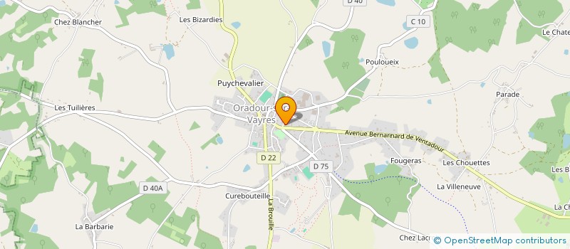 localisation de l'entreprise MONSIEUR JACQUES DECONCHAS à ORADOUR-SUR-VAYRES