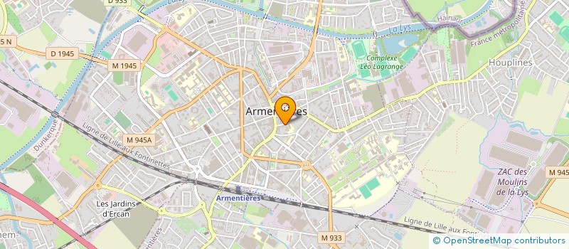 localisation de l'entreprise MONSIEUR JACQUES DEFER à ARMENTIERES