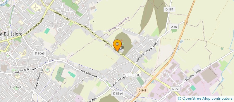 localisation de l'entreprise MONSIEUR JACQUES DEFRANCE à HAILLICOURT