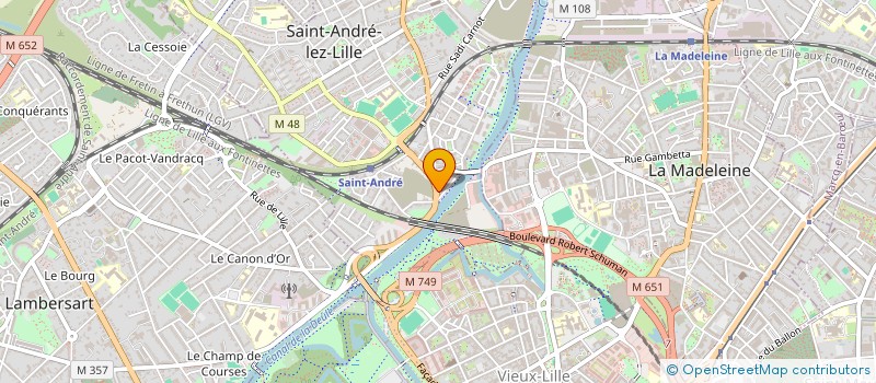 localisation de l'entreprise MONSIEUR JACQUES DEHON à SAINT-ANDRE-LEZ-LILLE