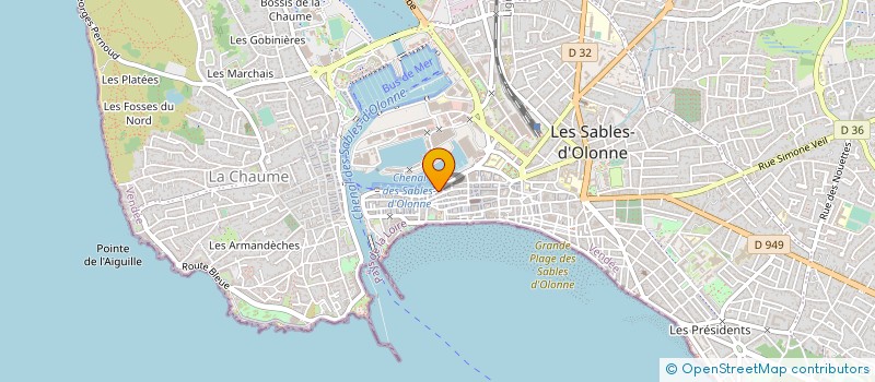 localisation de l'entreprise MONSIEUR JACQUES DELABALLE à LES SABLES D'OLONNE