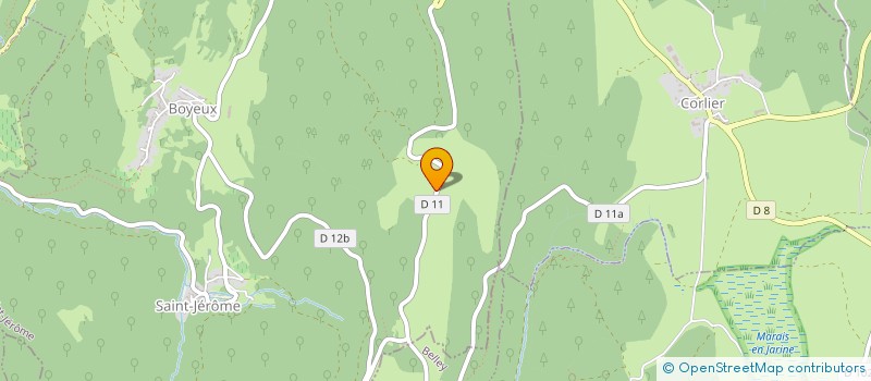 localisation de l'entreprise MONSIEUR JACQUES DELACOTE  ABERGEMENT-DE-VAREY (L )