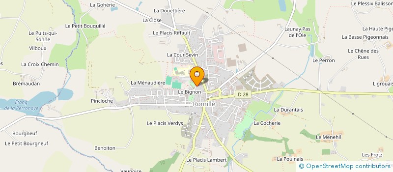 localisation de l'entreprise MONSIEUR JACQUES DELAMAIRE  ROMILLE