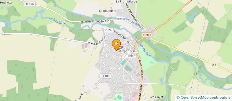 localisation de l'entreprise MONSIEUR JACQUES DELAMARRE  ARGENT-SUR-SAULDRE