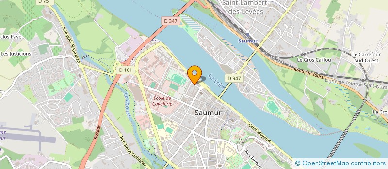 localisation de l'entreprise MONSIEUR JACQUES DELAMARRE  SAUMUR