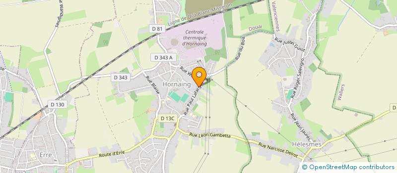 localisation de l'entreprise MONSIEUR JACQUES DELATTRE  HORNAING