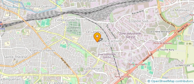 localisation de l'entreprise MONSIEUR JACQUES DELAUNAY à RENNES